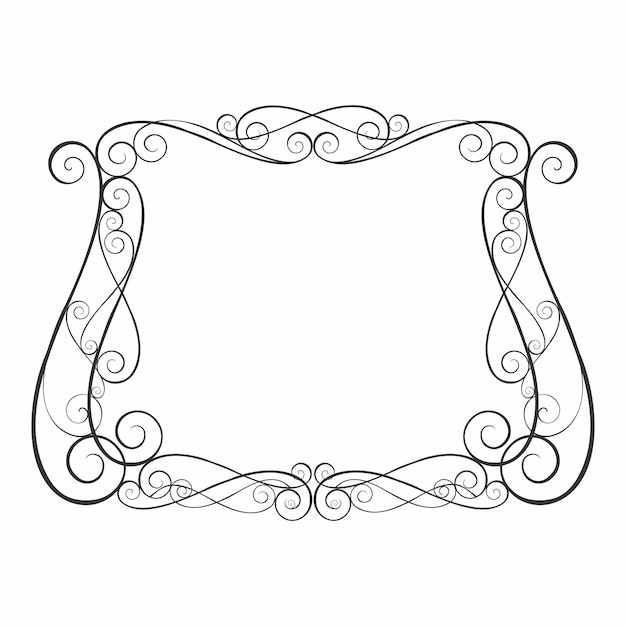 Le cadre tourbillonnant élégant