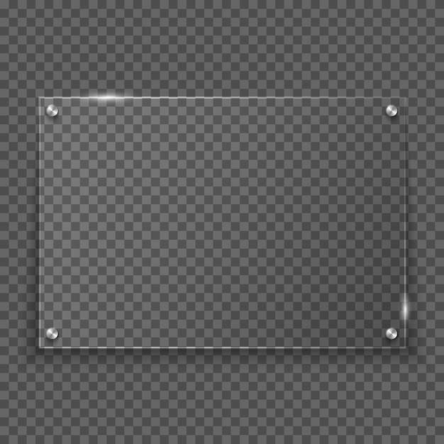 Vecteur cadre en verre