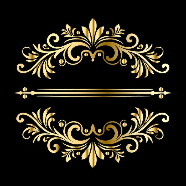 Cadre vintage dans le style victorien élément orné pour la conception motif orné pour les invitations de mariage