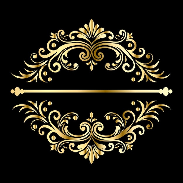 Cadre vintage dans le style victorien élément orné pour la conception motif orné pour les invitations de mariage
