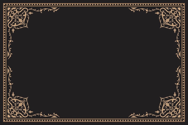 Cadre vintage avec ornement