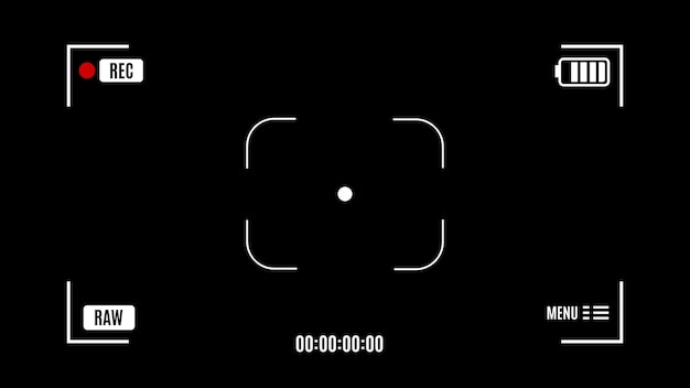 Cadre De Viseur D'objectif De Caméra Vecteur Gratuit