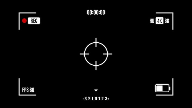Cadre De Viseur D'objectif De Caméra Vecteur Gratuit