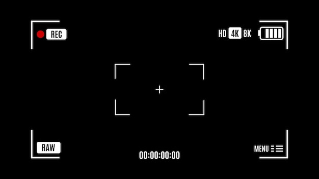 Cadre De Viseur D'objectif De Caméra Vecteur Gratuit