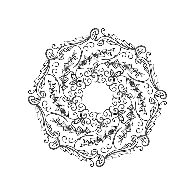 Cadres décoratifs floraux Mandala Ornamental