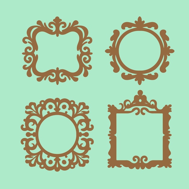 Des Cadres Décoratifs Vintage Vector Set