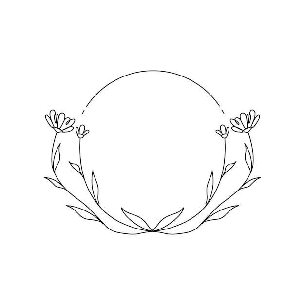 Vecteur cadres ronds floraux set d'illustrations vectorielles