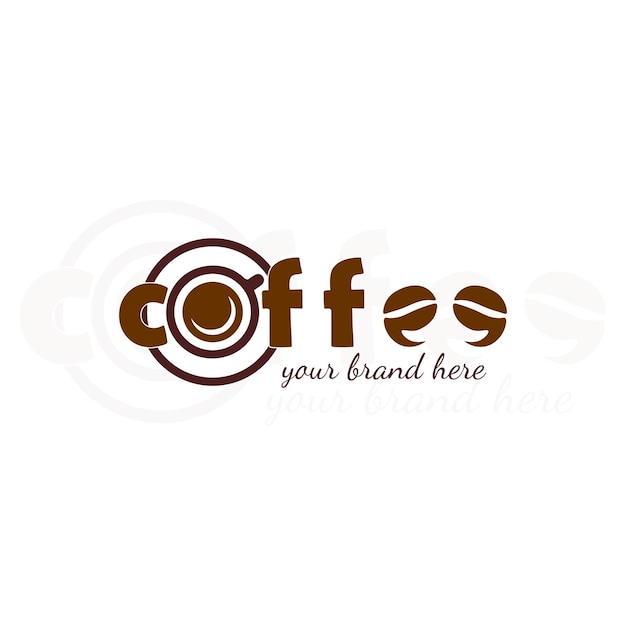 Vecteur café café logo design illustration vecteur graphique premium expresso cappuccino monoline art simple