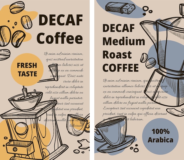 Café décaféiné arabica café torréfié moyen