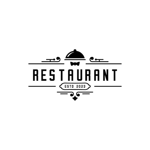 Vecteur café et restaurant de logo vectoriel