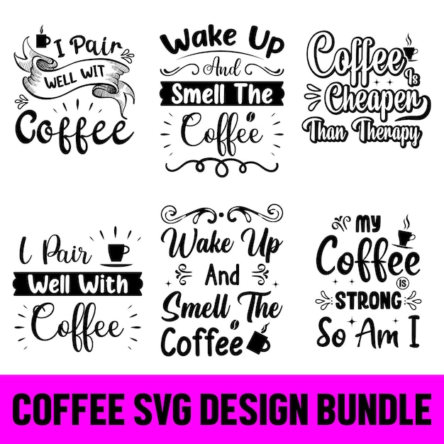 Vecteur café svg citations bundle café svg mug svg mug svg bundle café citation svg mug citation svg café