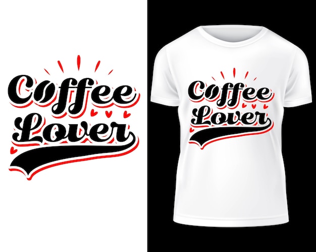 Vecteur café svg tshirt design café typographie tshirt et café svg design