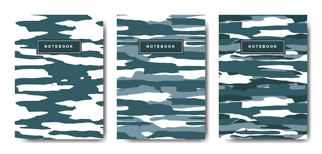 Cahier à Couverture Abstraite Camouflage Militaire Et Armée