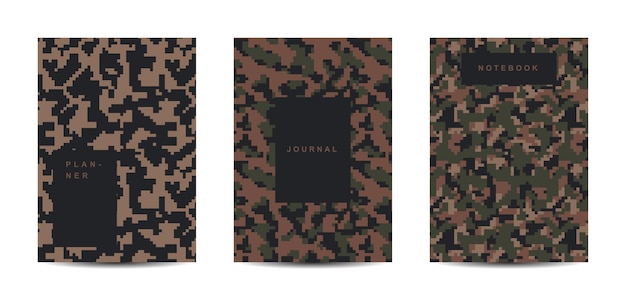 Cahier à Couverture Abstraite Camouflage Militaire Et Armée