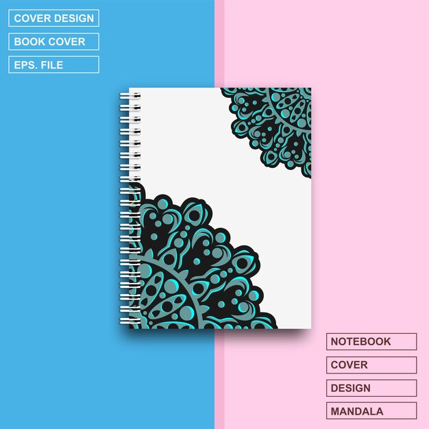 Cahier à couverture design Mandala