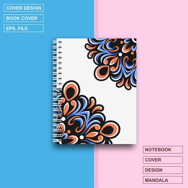 Cahier à couverture design Mandala