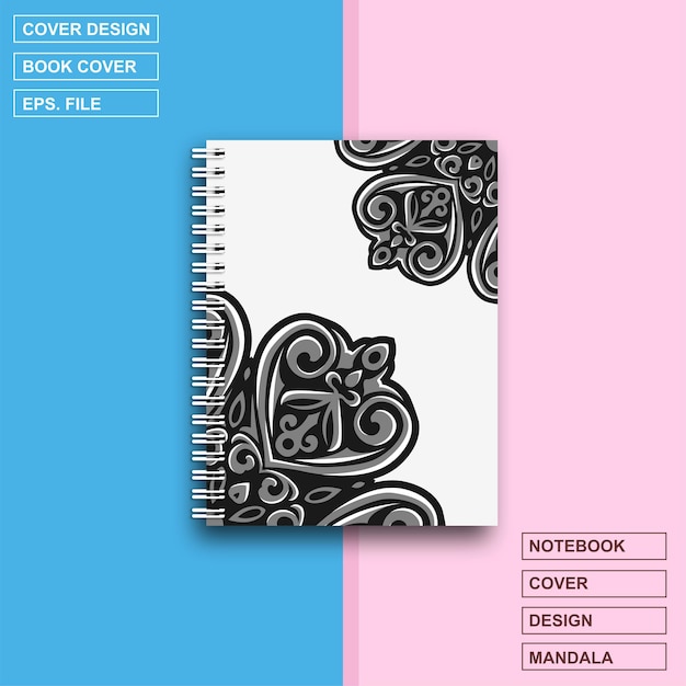 Cahier à couverture design Mandala