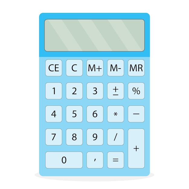 Calculatrice De L'appareil Isolé Icône De La Calculatrice Et Calculatrice Isolée Calculer Finance Abaque Numérique Et Dispositif De Financement De L'argent Comptable Et équipement électronique Illustration De Conception Plate De Vecteur