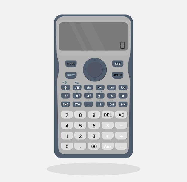 Calculatrice Scientifique électronique Dans Un Style Plat