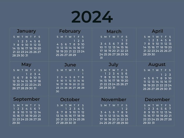 Calendar Design Rapport Annuel 2024 Pour Votre Entreprise