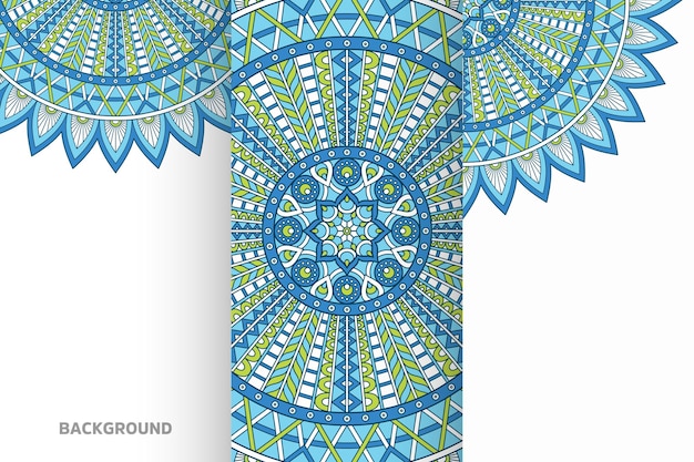 Calendrier 2022 avec mandala en style ethnique