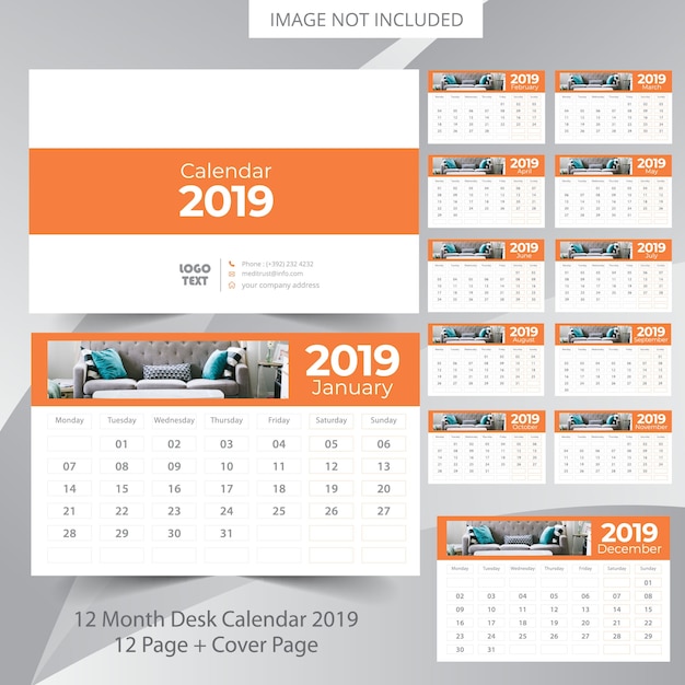 Calendrier De Bureau 2019