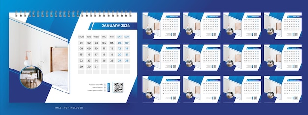 Un Calendrier Avec Un Fond Bleu Et L'année 2012 Dessus.