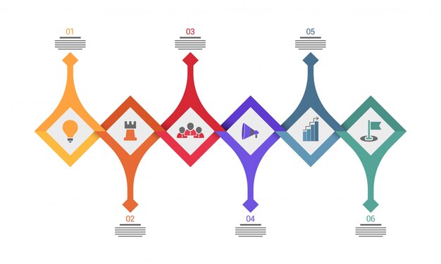 Calendrier Infographie Avec 7 étapes.