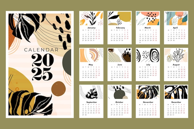 Calendrier pour l'année 2025-09