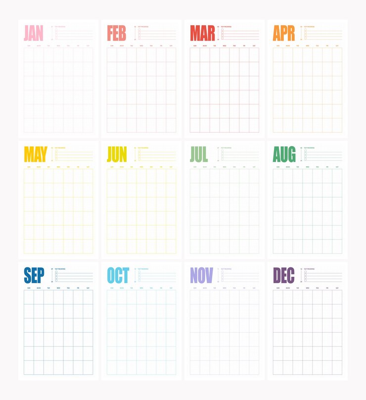 Vecteur calendrier