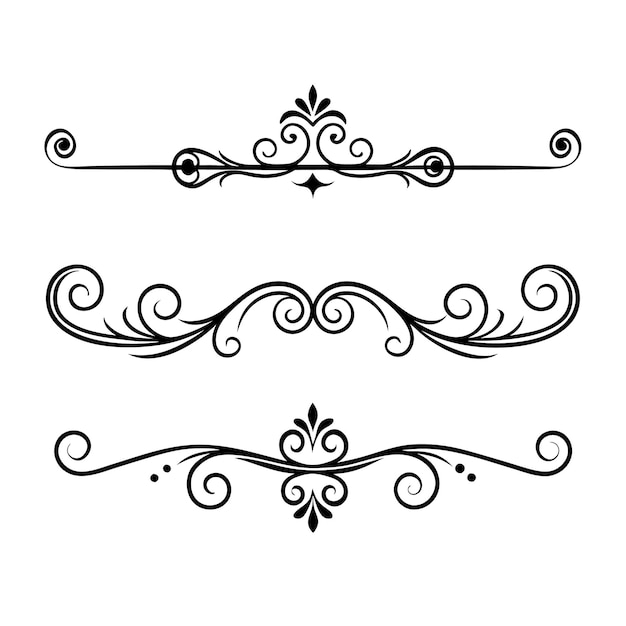 calligraphie classique rétro découpage de rouleaux illustration d'art en ligne