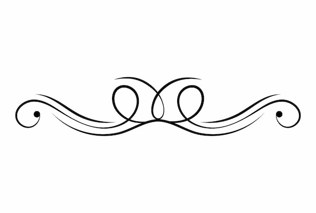 Calligraphie titre orné d'art ornemental invitation ornement oeuvre