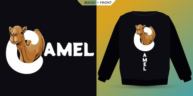 Camel Emblématique Parfait Pour La Sérigraphie Et La Marque