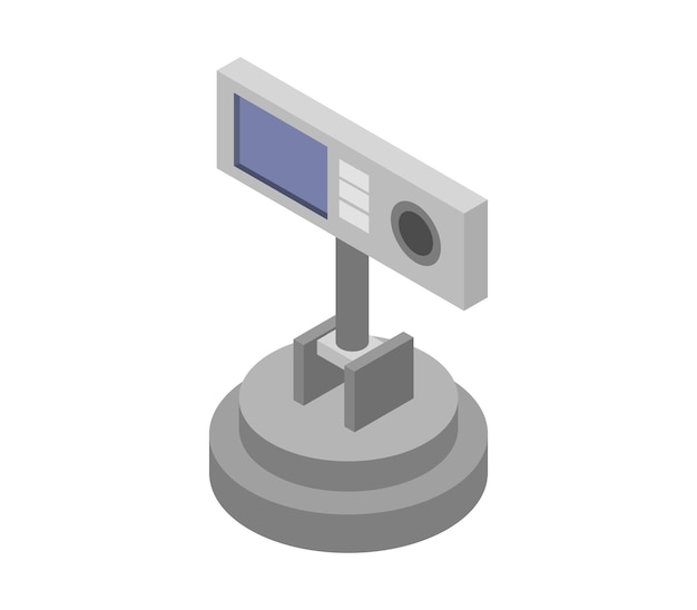 Caméra espion voiture isométrique