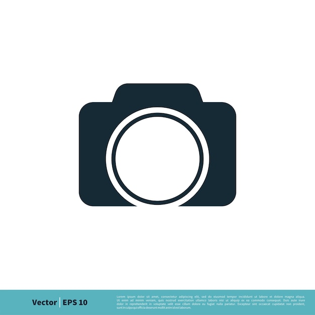 Caméra Icône Vector Logo Modèle Illustration Design Vecteur EPS 10