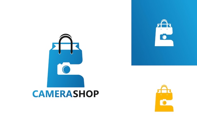 Camera Shop Logo Template Design Vecteur, Emblème, Design Concept, Symbole Créatif, Icône