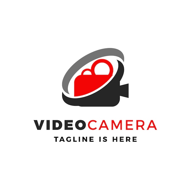 Caméra Vidéo Logo Vector Icon Illustration