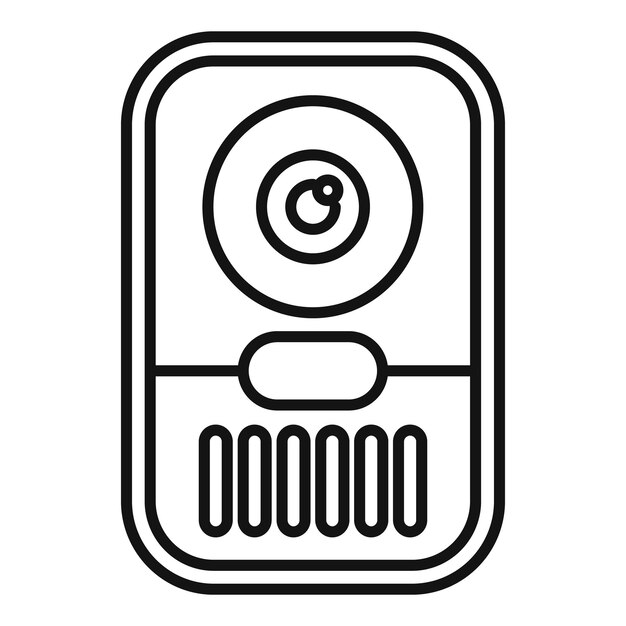 Caméra vidéo de sonnerie de porte fournissant un système de surveillance de la sécurité à domicile