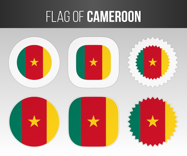 Patch ecusson imprime badge drapeau cameroun camerounais 