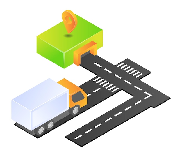 Les camions de livraison envoient des commandes aux clients.