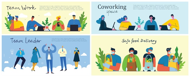 Campagne de marketing, illustration de concept d'entreprise au design plat moderne.