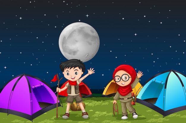 Camping Les Enfants La Nuit