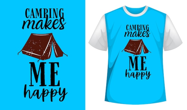 Vecteur camping svg bundle camping svg fichier camping svg cricut camping t-shirts camping typographie design