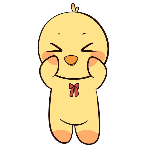 Canard vous caractère mignon dessin animé de vacter