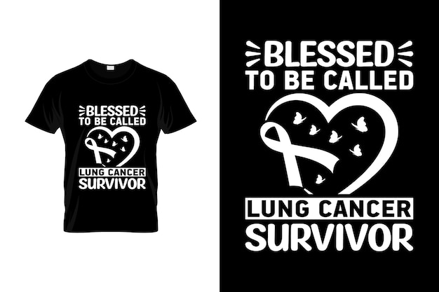 Cancer du poumon TShirt Design ou affiche sur le cancer du poumon Design Citations sur le cancer du poumon Cancer du poumon Typogr