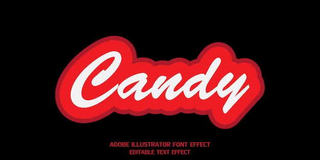 Candy Effet De Style De Texte éditable