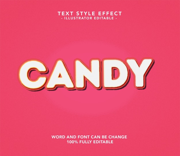 Vecteur candy font