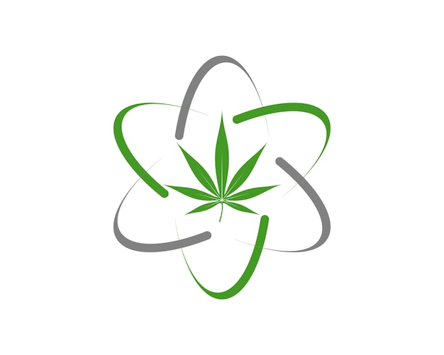 Cannabis Avec Courbe De Symbole Scientifique