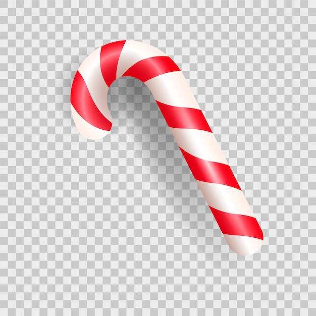 Canne à sucre de Noël réaliste.