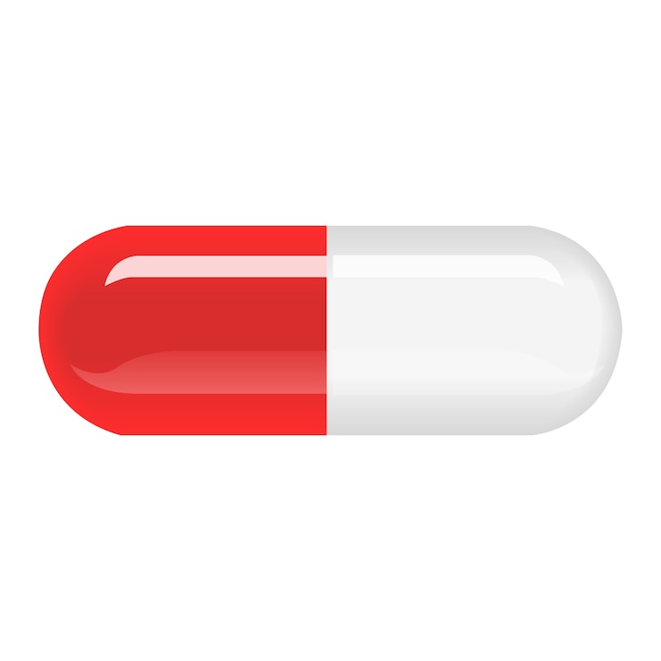 Vecteur capsule médicale
